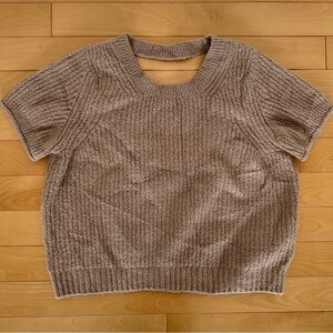 Maeve by Anthropologie cropped knit sweater short sleeve size small